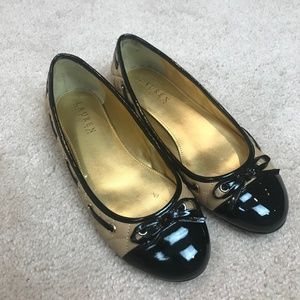 Lauren Ralph Lauren Eliora Quilted Cap Toe Flats